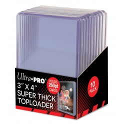 ULTRA PRO 3" X 4" SUPER THICK Toploader 260pt (10-ne pakk)
